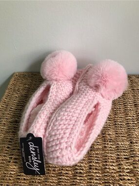 NWT Ballet Core PomPom House Slippers Coquette Grandma